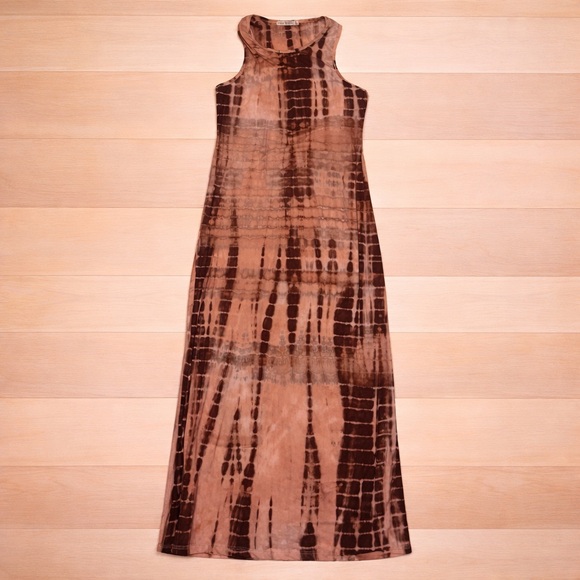 Heart & Hips Dresses & Skirts - Heart & Hips Brown Tie-Dye Maxi Dress